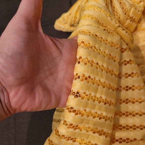 New York and Co Yellow Strapless Dress Size 4 - Picture 2 of 12